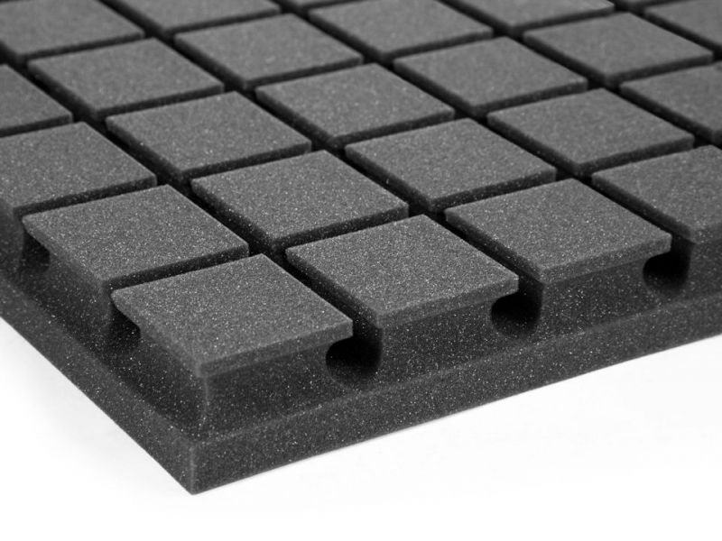 Lot de 6 panneaux acoustiques en mousse 25 x 25 x 2 cm[344