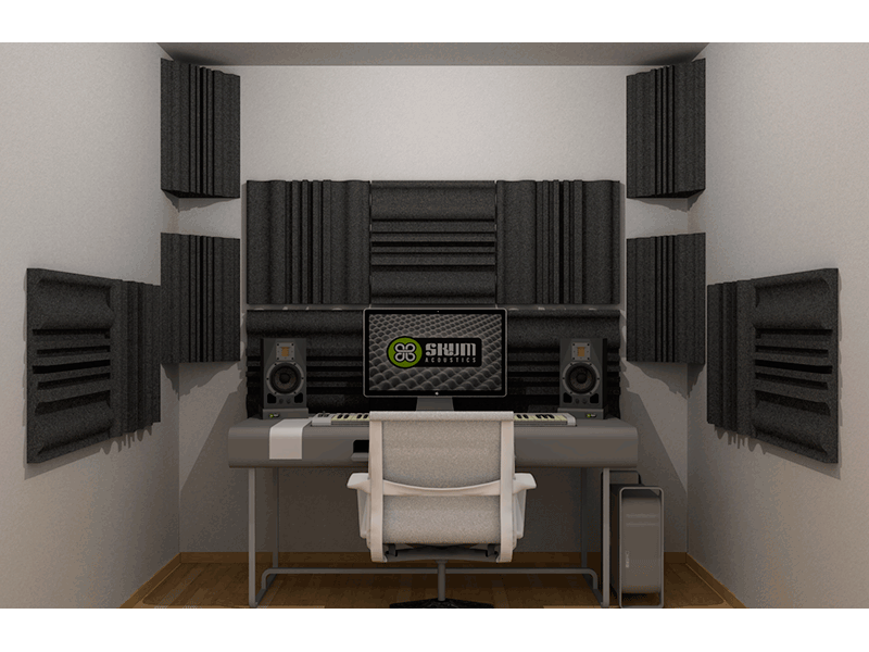 Mousse acoustique insonorisante Podcast anti-bruit pour studios  d'enregistrement de