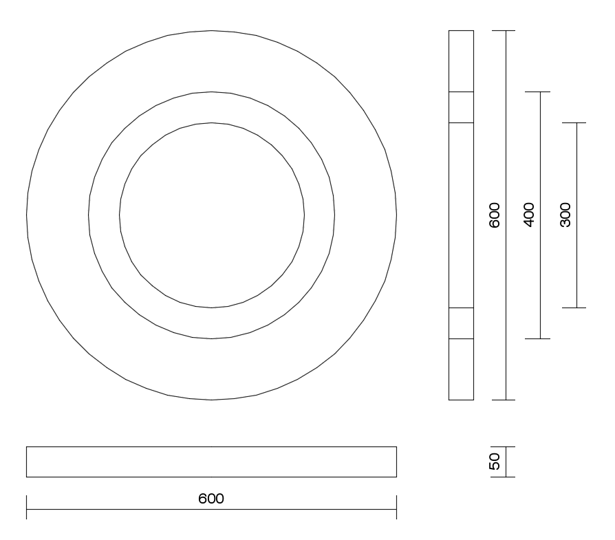 Dessin technique panneau Cirkel