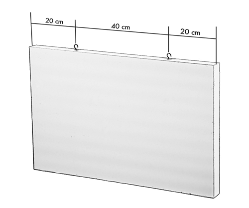 hanging system for Basotect foam