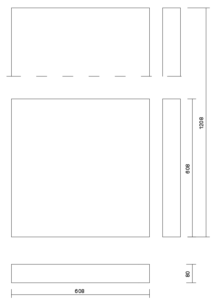 technical drawing JJM 80 panel