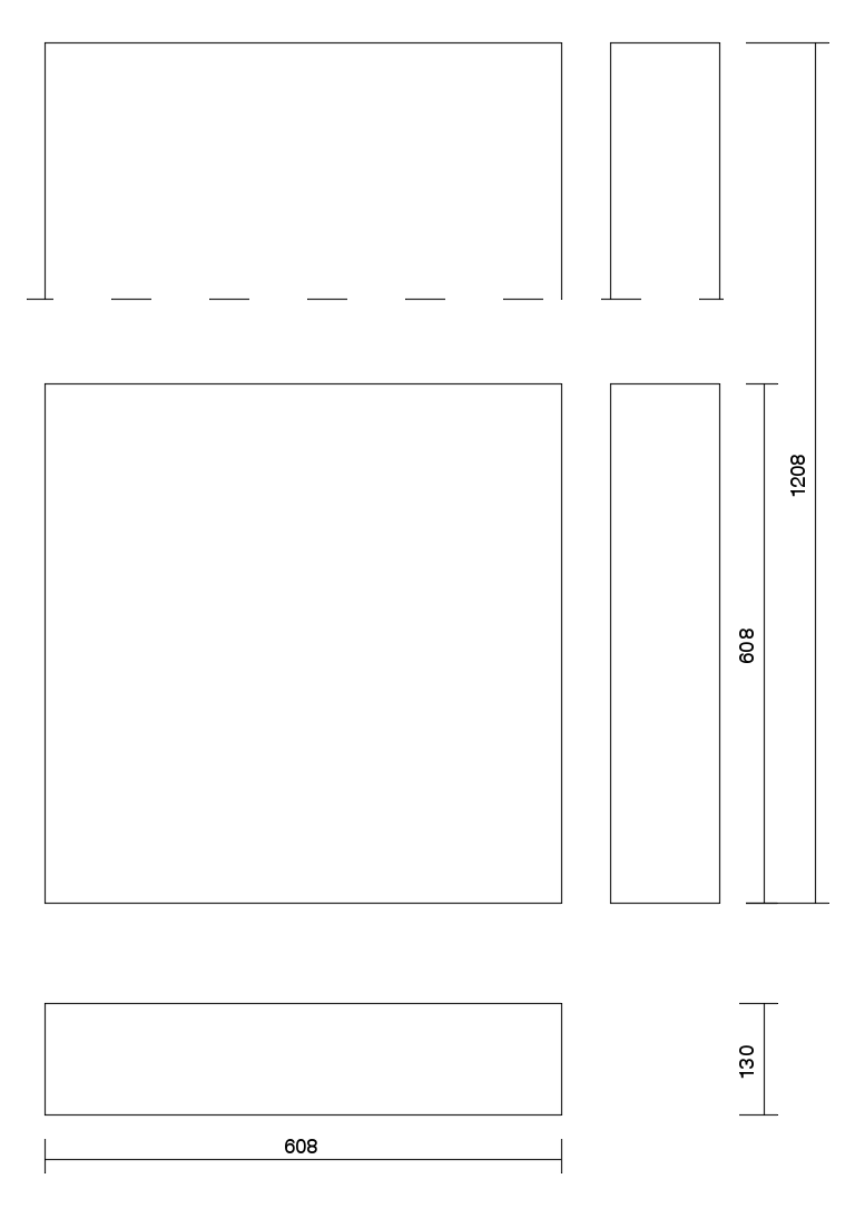 dibujo técnico panel JJM 130