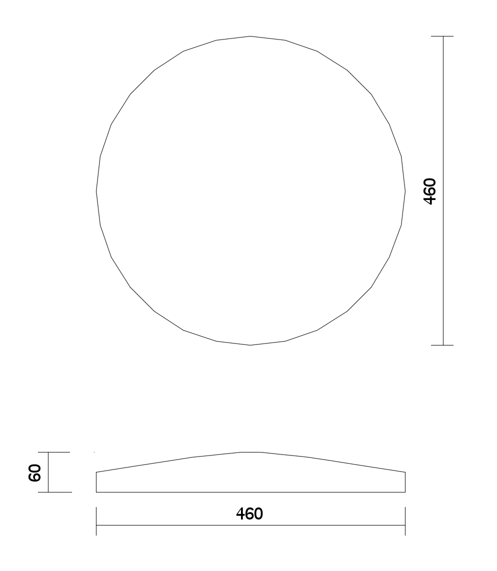 tecnical drawing Kex panel