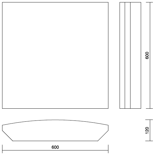 dibujo técnico bass trap Kino BT SOFT