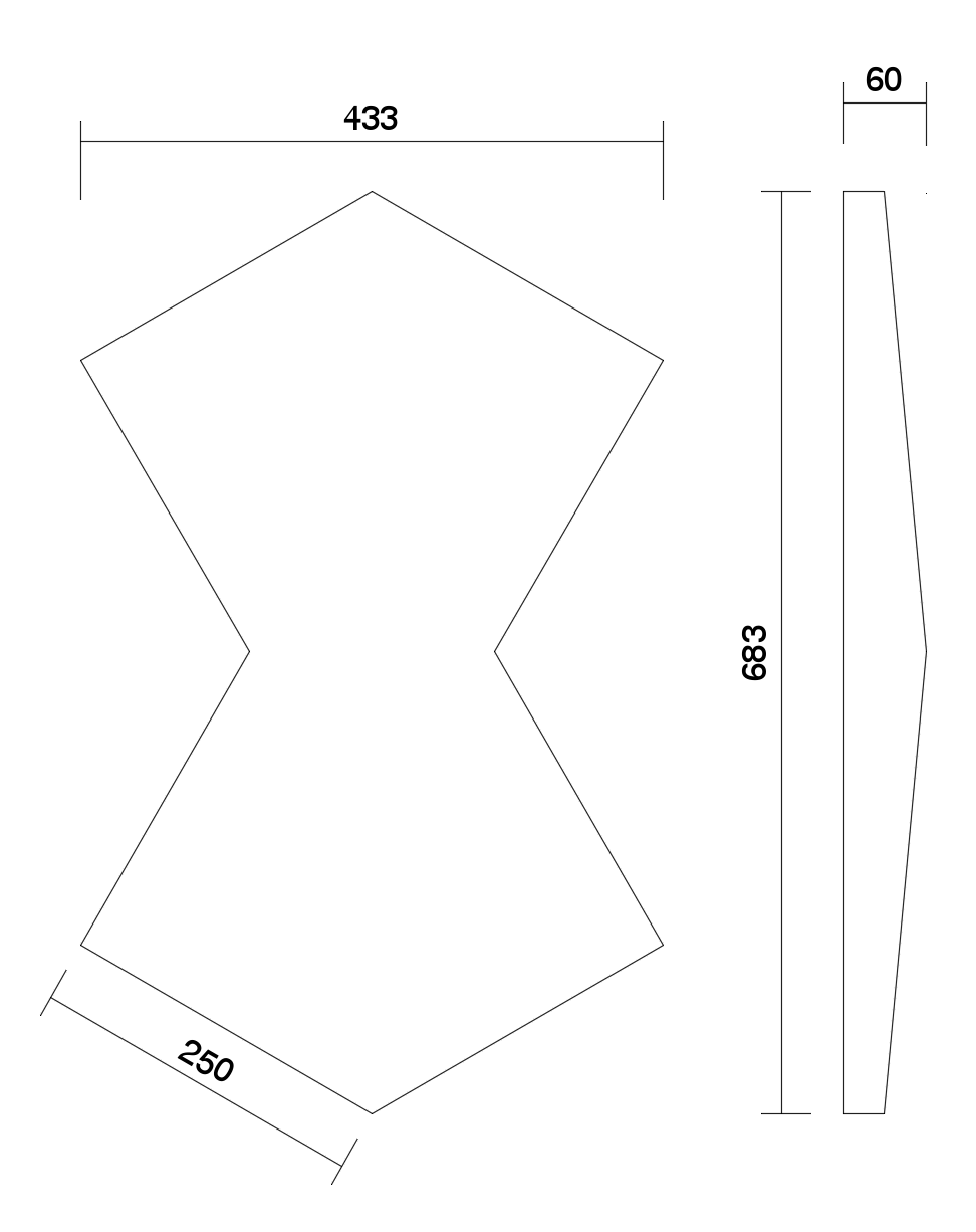 dibujo técnico panel Lank