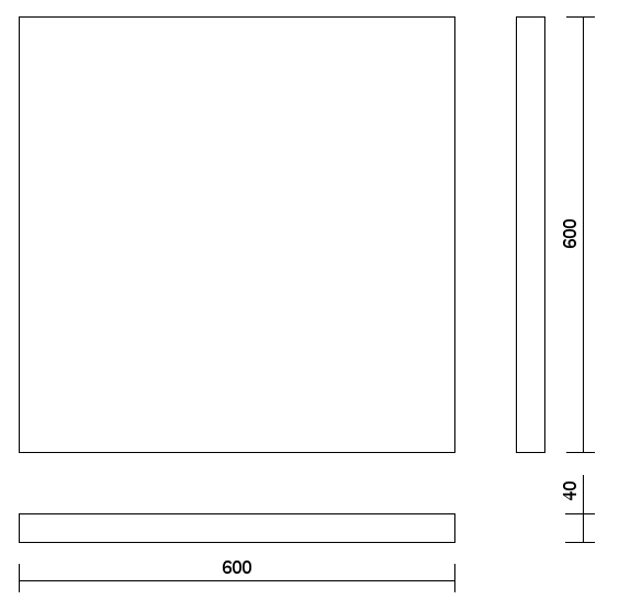 dibuix tècnic panell acústic Slät