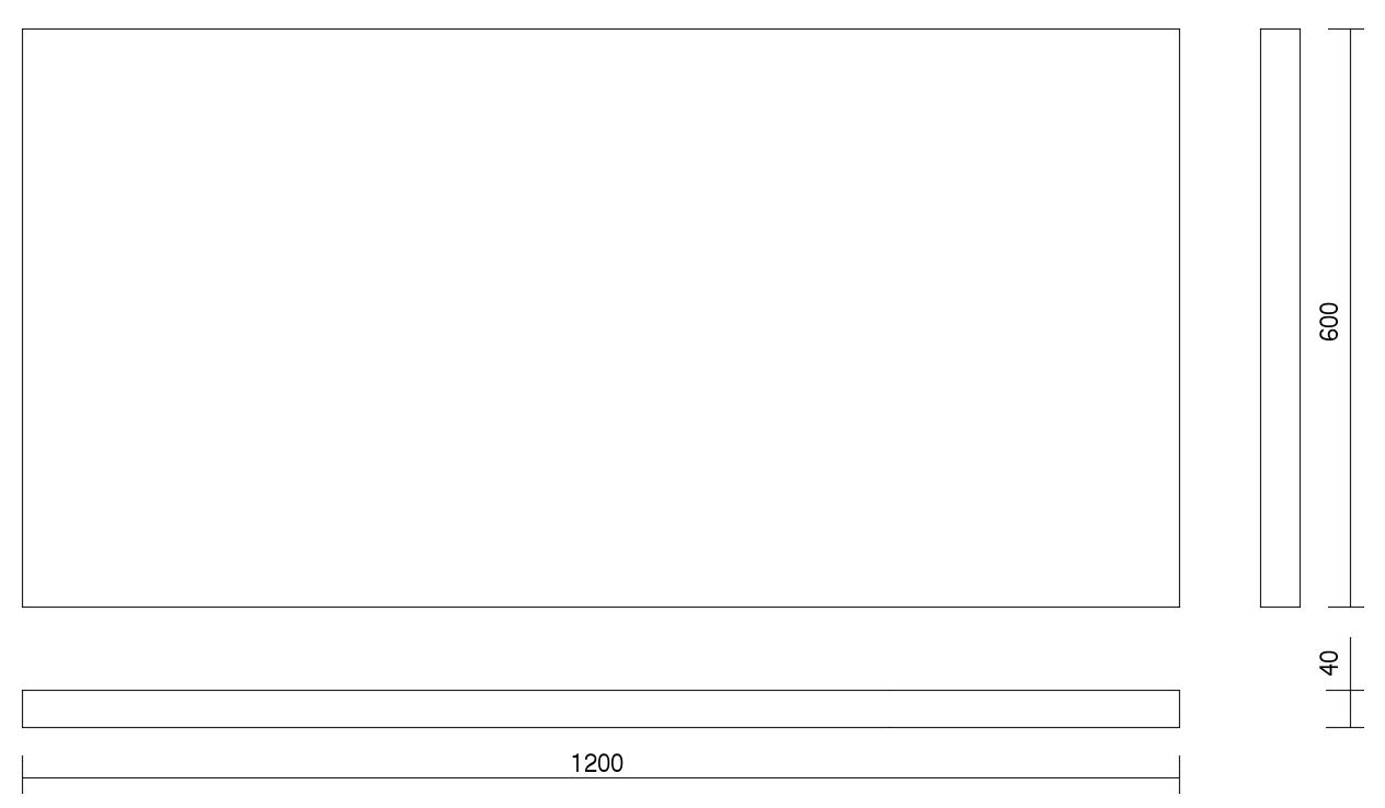 dibuix tècnic panell acústic Slät XL