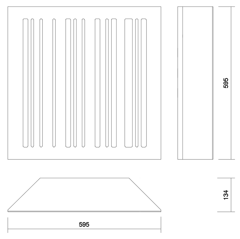 Desenho técnico basstrap Streckkod HP